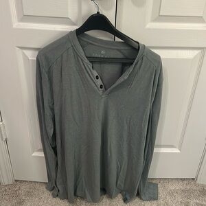 Free fly long sleeve Henley shirt